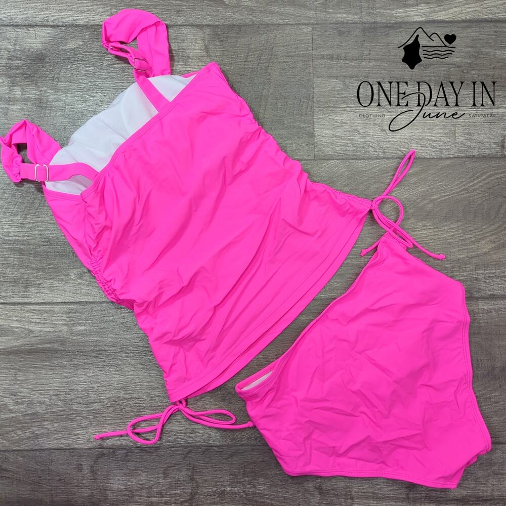Aleumdr Drawstring Tankini Swimsuit Size S - Picture 4 of 4